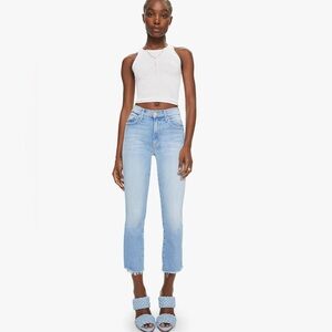 MOTHER The Insider Crop Step Fray